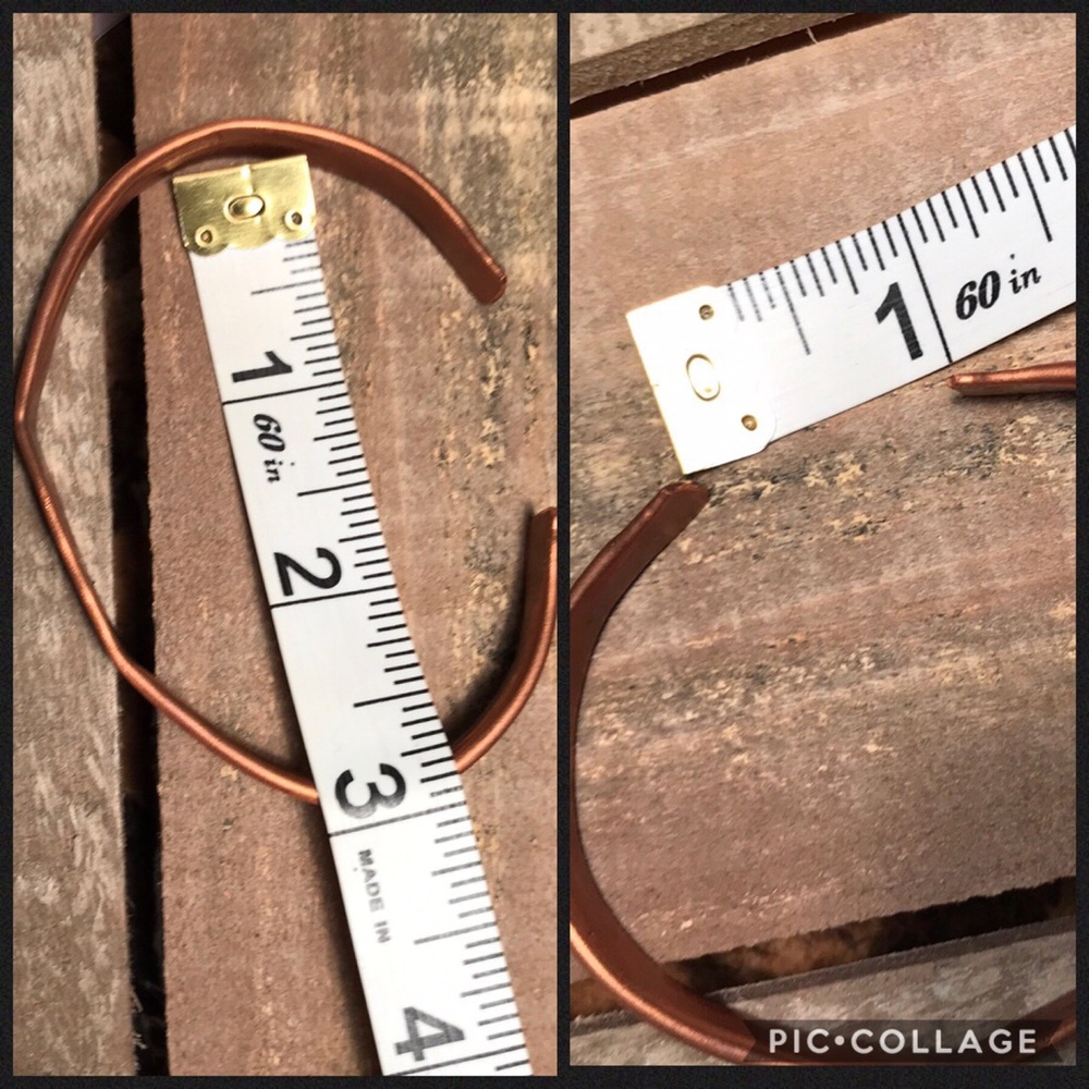 Handmade bracelet LOVE copper cuff bracelet NWT - Picture 5 of 8